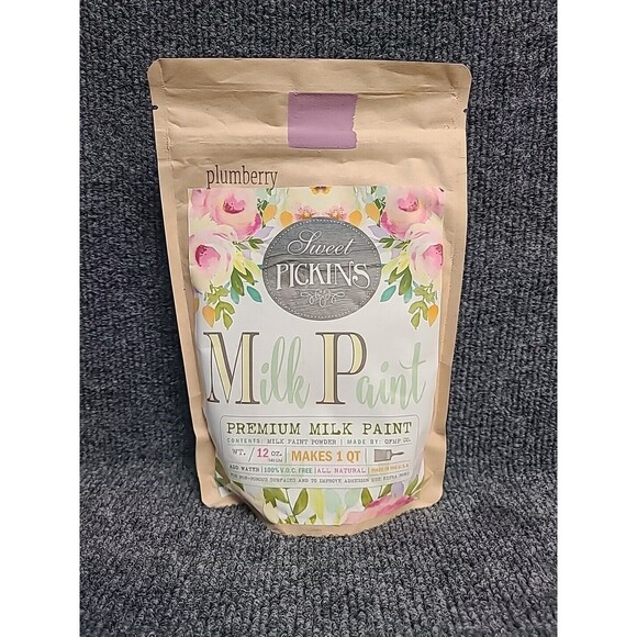 NEW Sweet Pickins Milk Paint 12Oz ( Makes 1 Quart) Plumberry purple - Picture 1 of 3